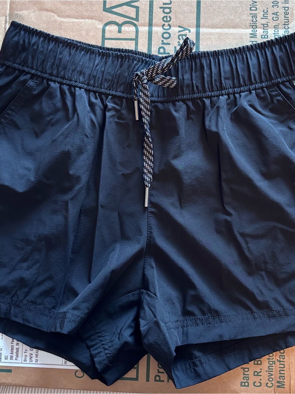 Avalanche Navy Blue Women's Athletic Drawstring Shorts